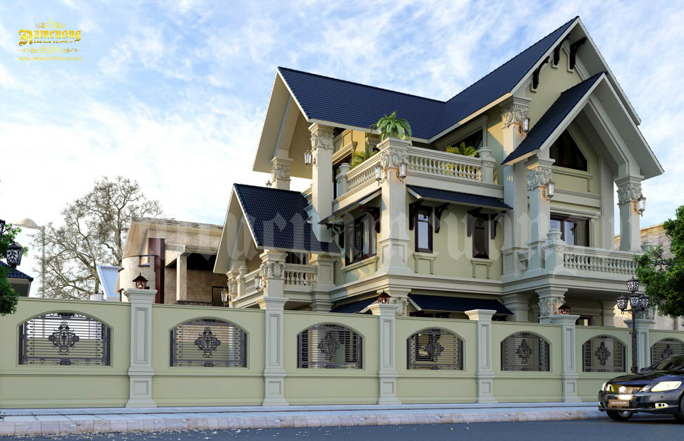 Mẫu thiết kế biệt thự mái thái tại Quảng Ninh
