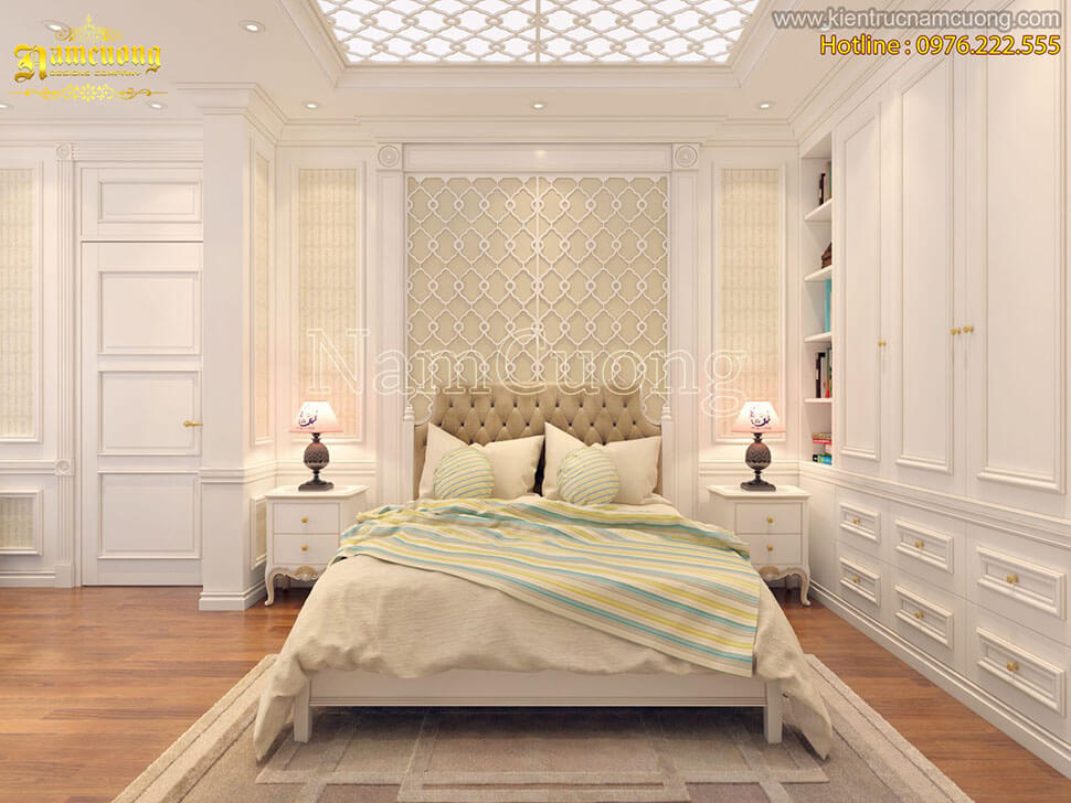 Nội thất phòng ngủ biệt thự mini 3 tầng hiện đại