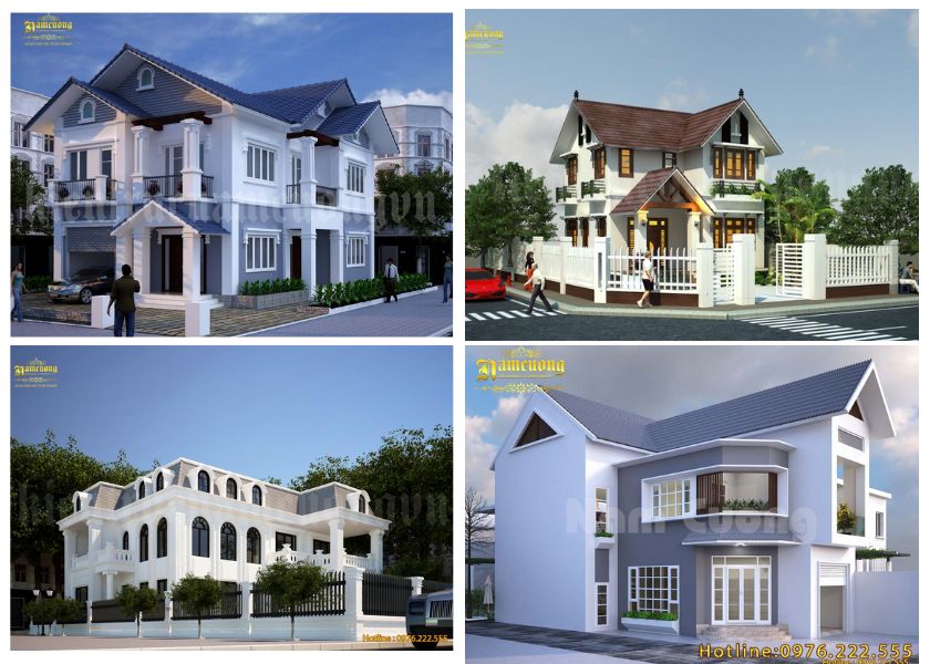 biệt thự 2 tầng 2 mặt tiền