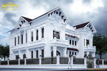 Mẫu biệt thự song lập 2 tầng đẹp tại Sài Gòn