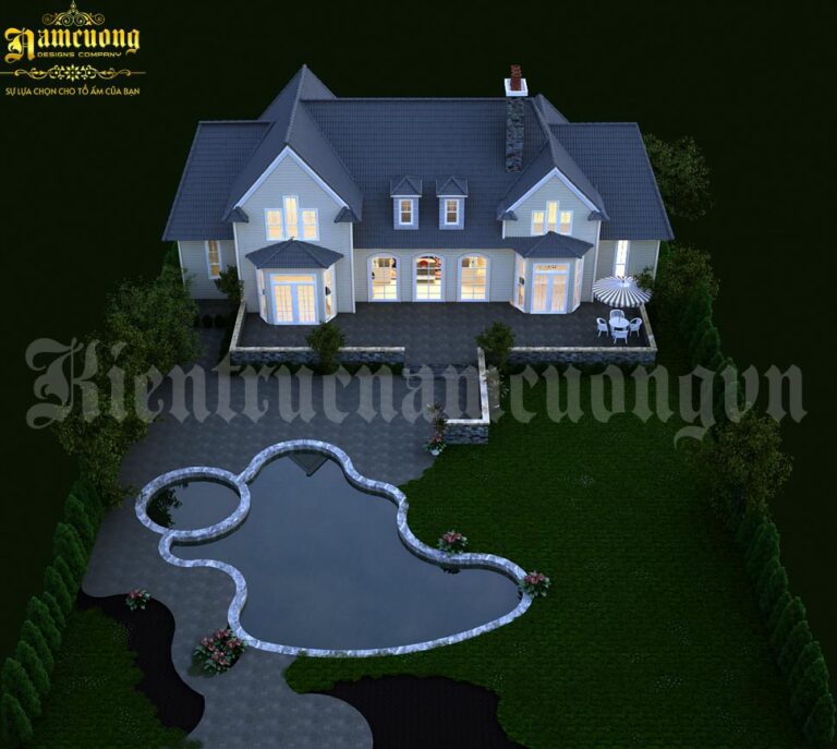 biệt thự vườn châu Âu 2 tầng