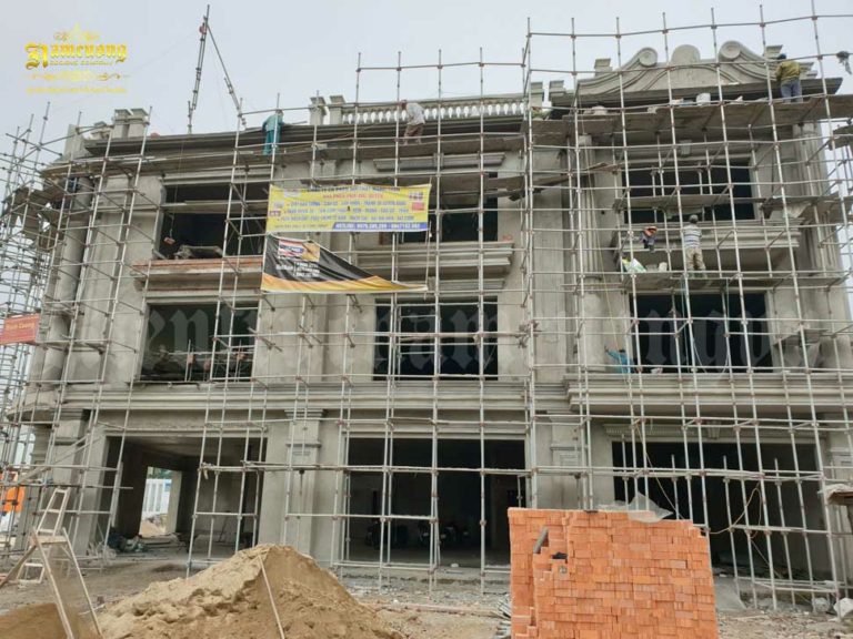 thi công biệt thự 2 mặt tiền