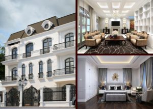 thi công biệt thự tân cổ điển vinhomes