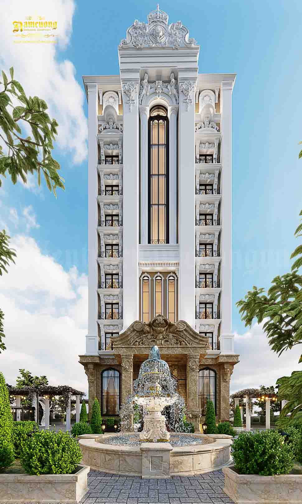 Thiết kế khách sạn 11 tầng tại Hải Phòng