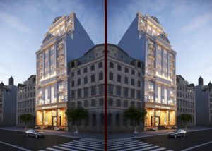 thiết kế khách sạn cổ điển 11 tầng