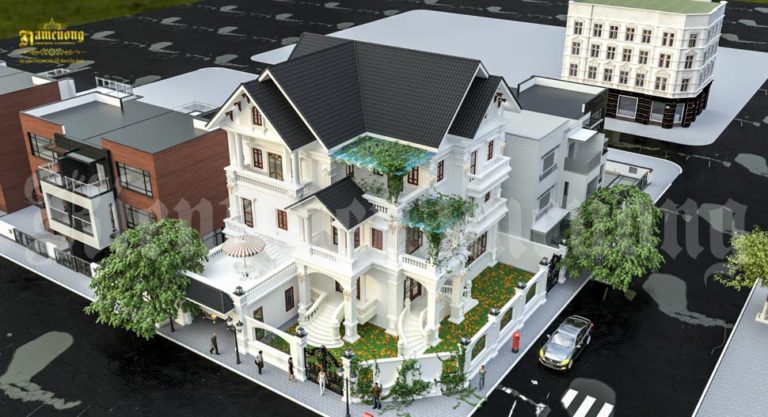 Thiết kế biệt thự 3 tầng có gara ấn tượng