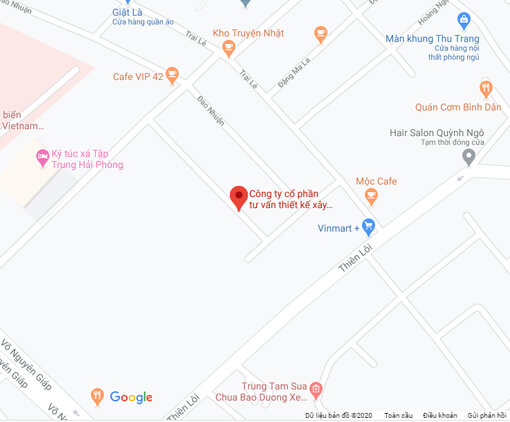 địa chỉ đường công ty Kiến Trúc Nam Cường