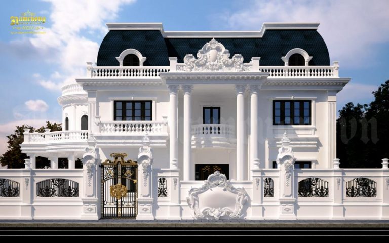 Biệt thự 3 tầng bán cổ điển đẹp sang chảnh tạ