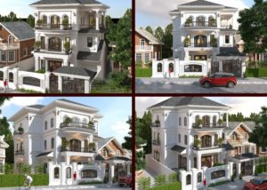 biệt thự mi ni mái thái 3 tầng