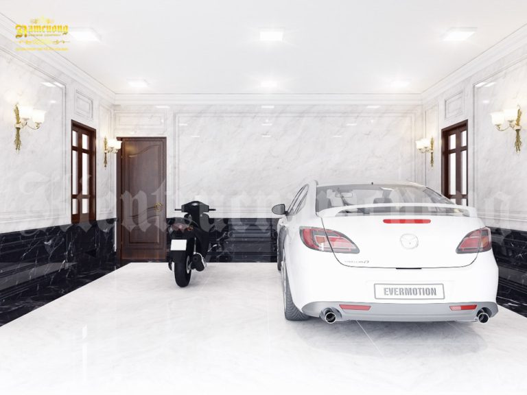 Thiết kế biệt thự 3 tầng có gara ấn tượng