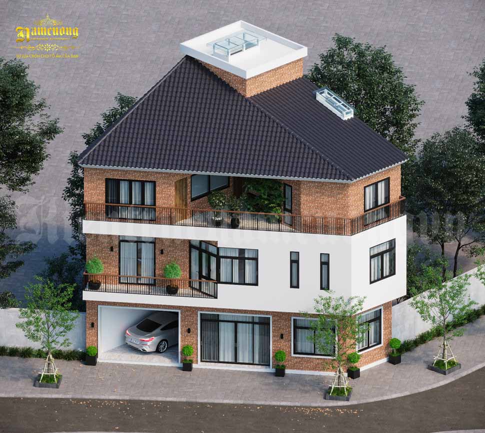 thiet ke nha lo goc 3 tang 7