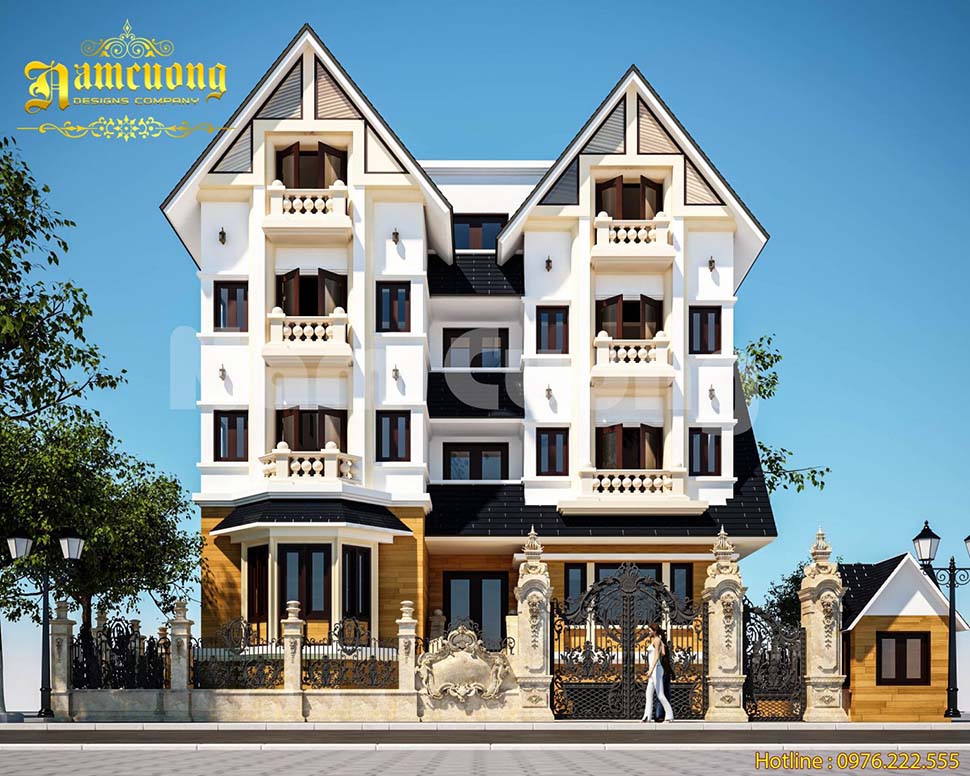 Thiết kế biệt thự hiện đại kiểu Mỹ