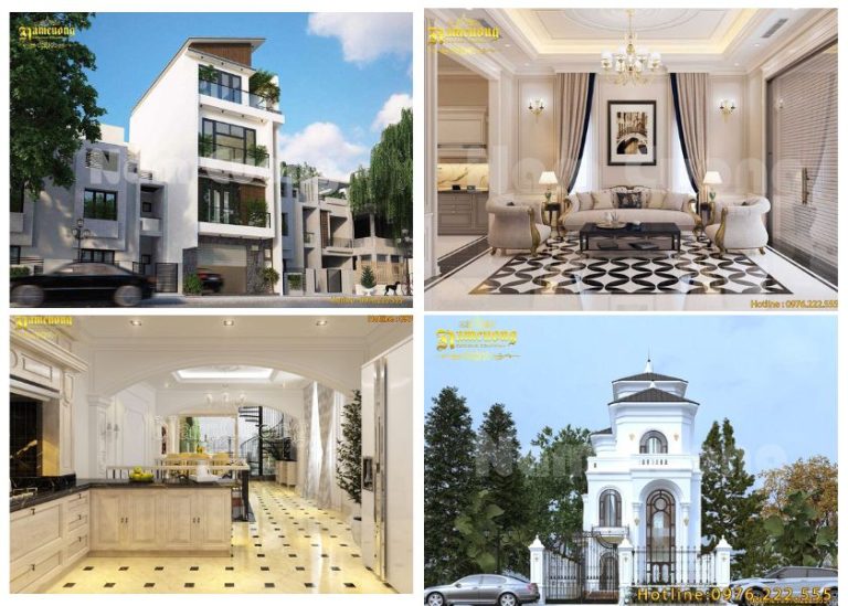 Mẫu biệt thự mặt tiền 6m