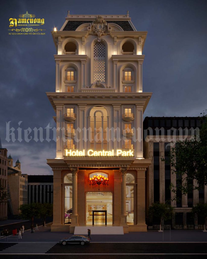 Thiết kế khách sạn 3 sao 2 mặt tiền tại Sài Gòn -