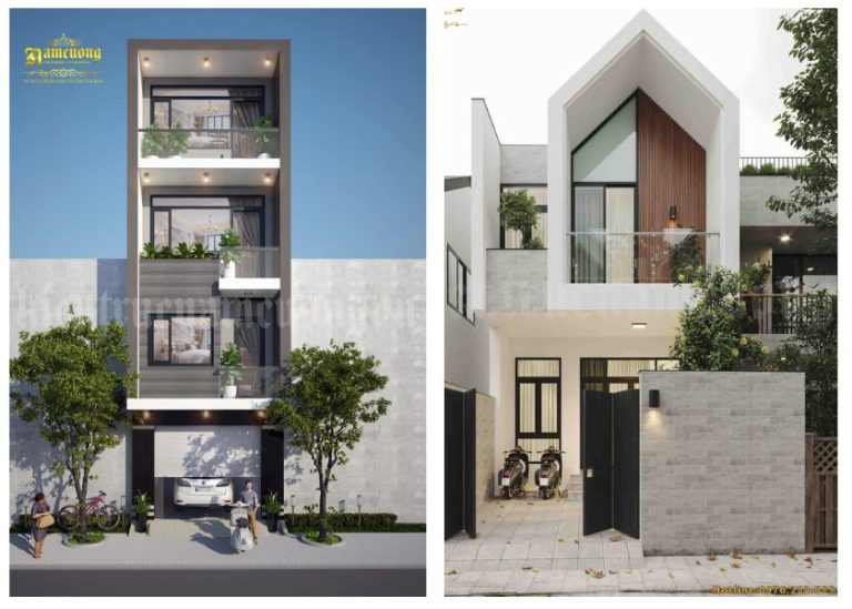 Mẫu thiết kế nhà phố mặt tiền 5m