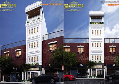 Giải pháp thiết kế nhà phố 5m tân cổ điển tại Hà Nội