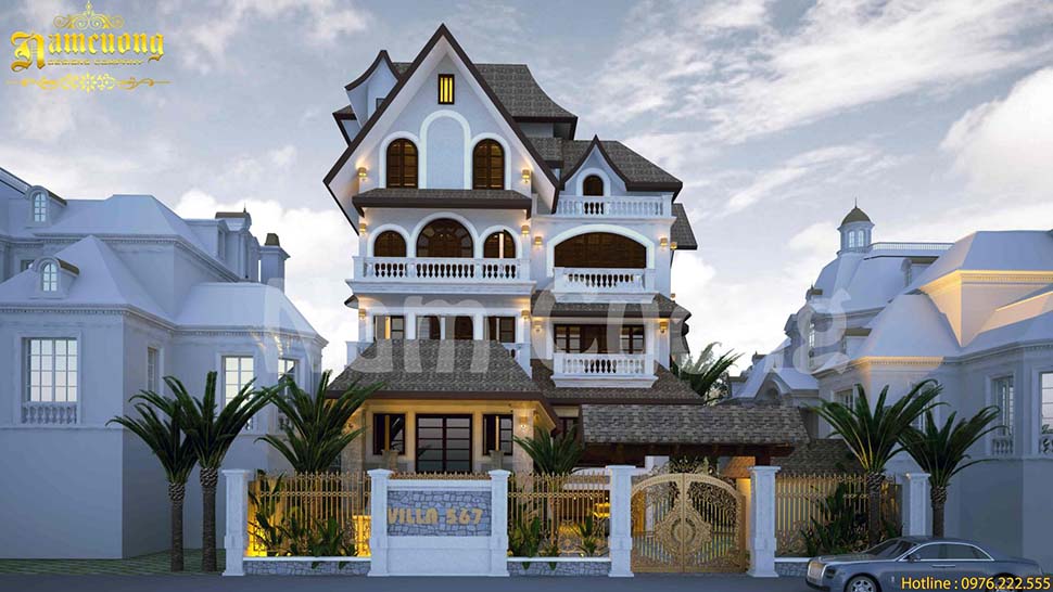 Thiết kế biệt thự hiện đại kiểu Mỹ