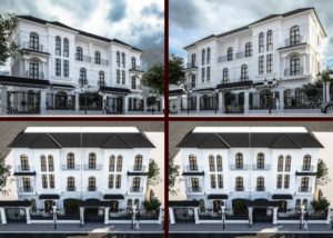 thiết kế biệt thự song lập đẹp