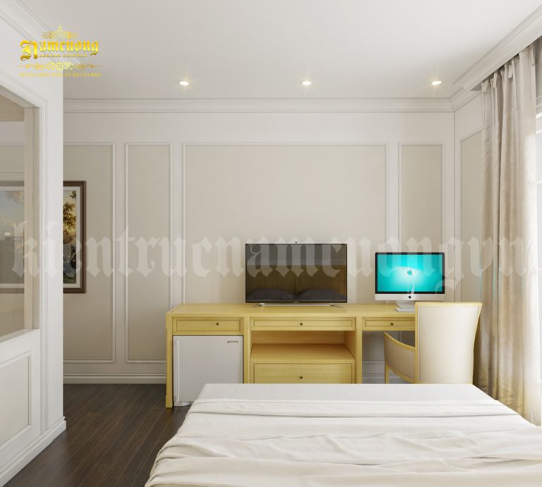 Thiết kế khách sạn mini 200m2 có mặt tiền nhỏ - C