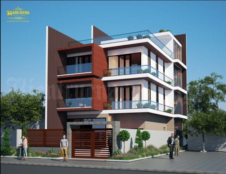 biệt thự hiện đại 9x13m đẹp