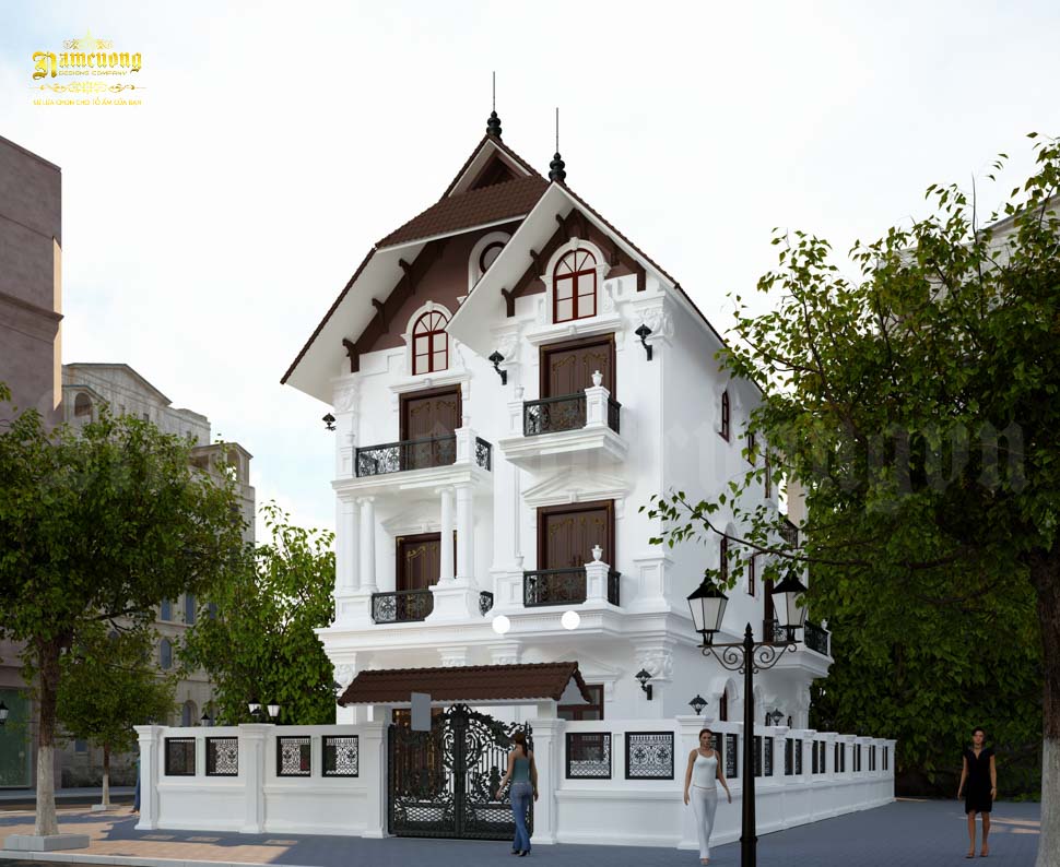 Thiết kế biệt thự lô góc tân cổ điển tại Quảng Ninh- CĐT anh Duật- BT1013