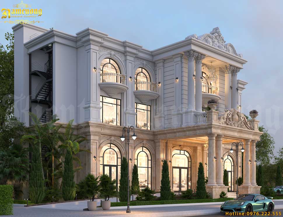 Biệt thự châu Âu cổ điển tại Quảng Ninh do Kiến trúc Nam Cường thiết kế