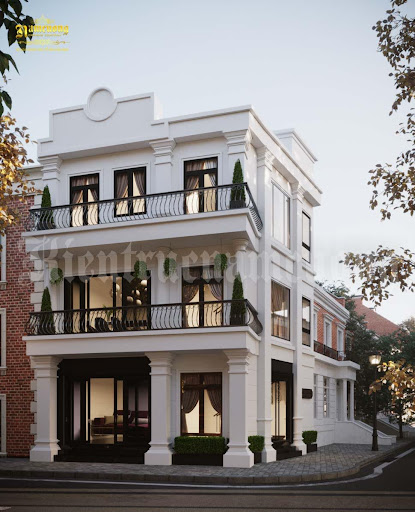 Thiết kế biệt thự 2 mặt tiền tại Hải Phòng