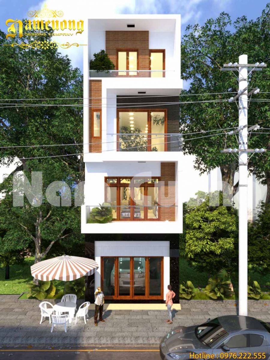 Nhà phố 4 tầng hiện đại với giải pháp thiết kế công năng và dự trù chi phí hợp lý