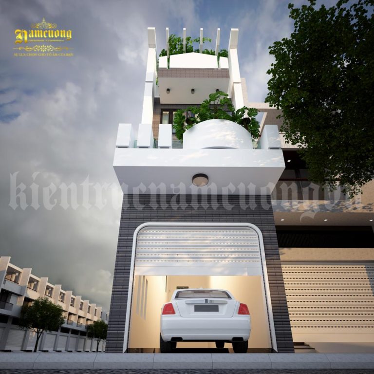 Thiết kế nhà phố hiện đại 2 mặt tiền tại Hả