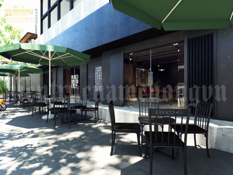Mẫu thiết kế nội thất cafe đơn giản tại Tp