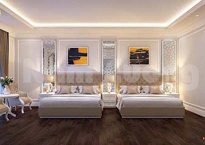 Thiết kế phòng ngủ khách sạn 3 sao tại Quảng Ninh