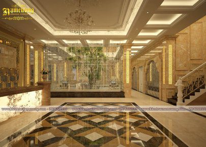 Thiết kế nhà hàng tiệc cưới sang trọng, đẳng cấp