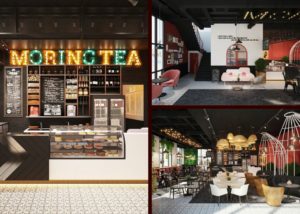 thiết kế nội thất quán trà sữa