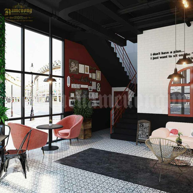 Thiết kế nội thất quán trà sữa tại Quảng Ninh -