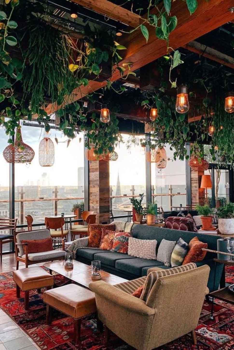 Thiết kế quán cafe sân thượng theo phong cách vintage ấm áp, bình yên