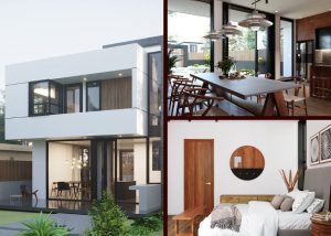 Biệt thự 2 tầng 3 phòng ngủ BT1121