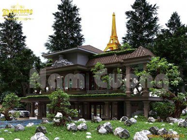 nhà biệt thự vườn 2 tầng