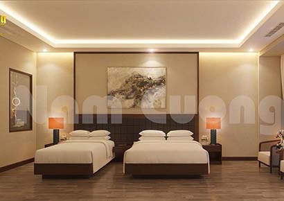 mẫu giường khách sạn đẹp