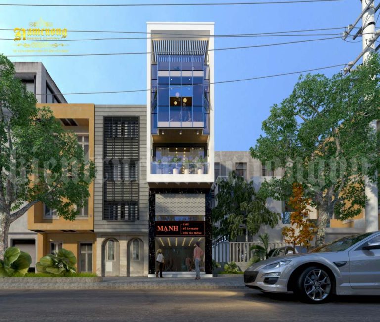 Thiết kế nhà phố 80m2 hiện đại 4 tầng tại Hải