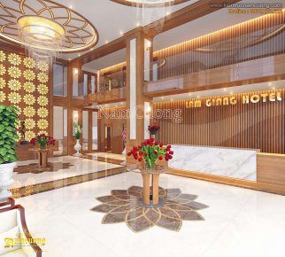 thiết kế tiền sảnh khách sạn cao cấp tại Quảng Ninh