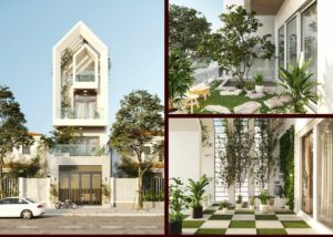 Mẫu thiết kế nhà phố sân vườn đẹp
