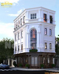 Mẫu thiết kế nhà lô góc 80m2 sang trọng,đẳng cấp
