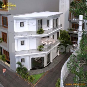 Mẫu nhà phố lô góc 50m2 hiện đại tại Hải Phòng