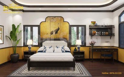 Thiết kế biệt thự 3 tầng phong cách Đông Dương độc đáo