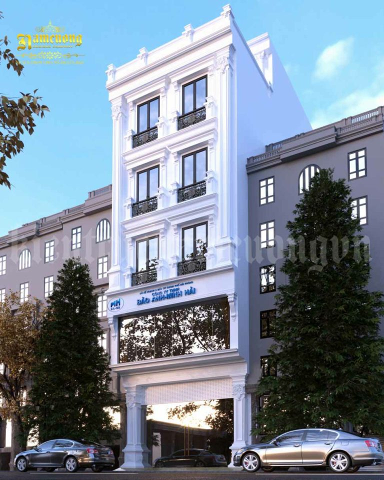 Thiết kế trụ sở công ty tân cổ điển đẹp tại