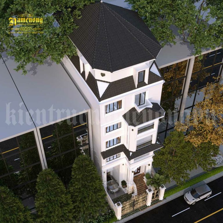 Thiết kế biệt thự phố 5 tầng 1 tum tại Sài Gòn -