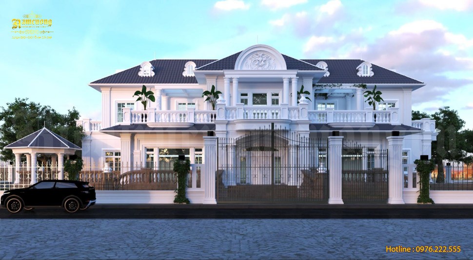 Mẫu thiết kế biệt thự mái nhật tại Kiến Trúc Nam Cường