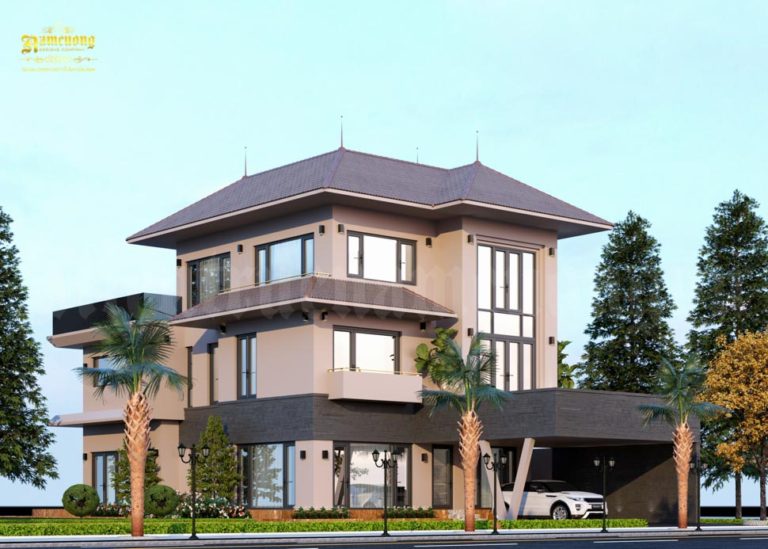Thiết kế biệt thự hiện đại có gara đẹp tại H