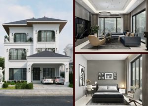 biệt thự 3 tầng