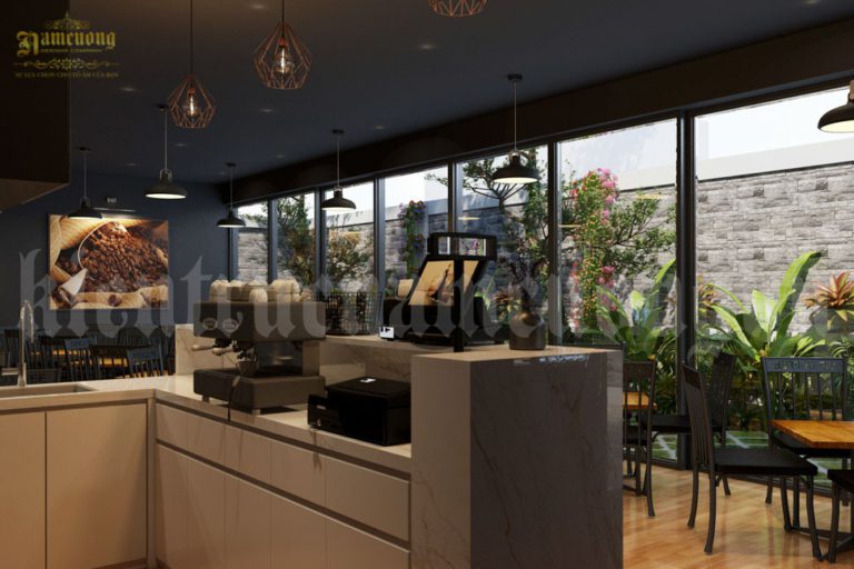 Mẫu thiết kế cafe sân vườn giá rẻ tại Hải Phòn